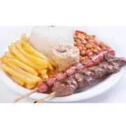 Jantinhas: Espeto Carne e Linguiça - Jantinhas (Ingredientes: Espeto Carne e Linguiça)