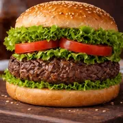 Lanches: Hamburguer - Lanche (Ingredientes: Alface, Hambúrguer, Pão, Tomate)