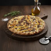 Especiais: Fogão a Lenha Premium - Pizza Grande 35 cm3 sabores (Ingredientes: Batata Frita, Mussarela, Tiras de Carne)