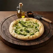 Tradicionais: Brócolis - Pizza Grande 35 cm3 sabores (Ingredientes: Brócolis, Mussarela)