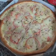 Especiais: 30- Lombo ao Creme - Pizza Grande (Ingredientes: Molho, Catupiry, Lombo Defumado, Tomate, Mussarela)