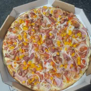 Especiais: 35- Mineira - Pizza Grande (Ingredientes: Molho, Mussarela, Calabresa, Presunto, Pimentão, Tomate, Cebola, Bacon)
