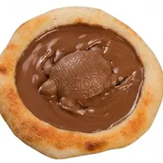 Edicao Limitada Mes das Mulheres: Esfiha Tortuguita e Chocolate - Esfiha de chocolate ao leite e tortuguita (fina camada de mussarela na base)