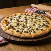 Especiais: Fraldinha C/Catupiry - Pizza Grande 35 cm3 sabores (Ingredientes: Catupiry, Fraldinha, Mussarela)