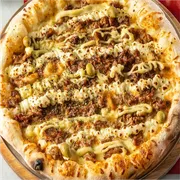 Especiais: Costela Boi Com Catupiry - Pizza Gigante (Ingredientes: Carne Seca, Catupiry, Molho de Tomate, Mussarela)