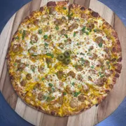 Especiais: Camarão C/ Cabotiá - Pizza Grande (Ingredientes: Molho de Tomate,  Camarão,  Creme De Cabotiá,  Orégano)