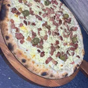 Premium: 33 - Paraguaia - Pizza Grande (Ingredientes: Molho de Tomate,  Presunto,  Calabresa,  Cebola,  Palmito,  Ovo, Muçarela,  Bacon,  Azeitona,  orégano)