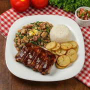 Pratos Individuais: Costelinha Suína Barbecue - Executivo (Ingredientes: Costela Suína)