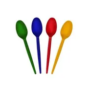 Acompanhamentos: Colher descartável para sobremesa - Colher descartável para sobremesa, preço unitário.