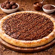 Doces: Brigadeiro - Pizza Grande (Ingredientes: Chocolate,  Granulado)