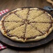 Doces: Charge - Pizza Grande 35 cm3 sabores (Ingredientes: Amendoim, Chocolate Preto)