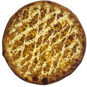 Especiais: Frango Especial - Pizza Individual (Ingredientes: Bacon, Frango Desfiado, Milho, Molho de Tomate, Requeijão Cremoso)