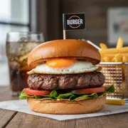 Lanches: Egg Burguer - Lanche (Ingredientes: Alface, Hambúrguer, Ovo, Pão, Tomate)