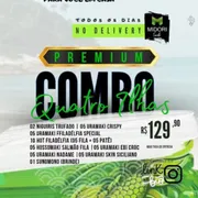 Combos: Quatro Ilhas PREMIUM - 2 niguiri trufado5 uramaki Filadélfia especial5 uramaki Crispy5 uramaki ebi croc5 hossomaki salmão fila5 uramaki skin siciliano5 uramaki madame10 hot ( 5 Filadélfia + 5 pate)1 sunomono ( brinde )