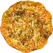 Tradicionais: Napolitana - Pizza Grande (Ingredientes: Molho de Tomate, Mussarela, Orégano, Parmesão, Rodelas de Tomate)