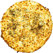 Tradicionais: Cinco Queijos - Pizza Grande (Ingredientes: Catupiry, Gorgonzola, Molho de Tomate, Mussarela, Orégano, Parmesão, Provolone)