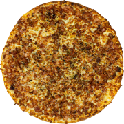 Tradicionais: Bacon - Pizza Grande (Ingredientes: Bacon, Molho de Tomate, Mussarela, Orégano)