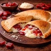 fogazza doce: Romeu e Julieta - fogazzas (Ingredientes: mussarela, goiabada)