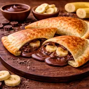fogazza doce: Chocolate com Banana - fogazzas (Ingredientes: chocolate, banana)