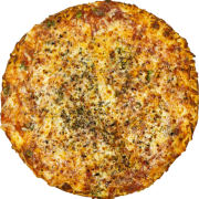 Tradicionais: Molho Parmegiana - Pizza Grande (Ingredientes: Molho de Tomate, Molho de Tomate Especial, Mussarela, Orégano, Parmesão)