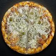 Especiais: Atum - Pizza Grande (Ingredientes: Molho, Atum, Mussarela, Tomate, Cebola, Azeitona, Orégano)