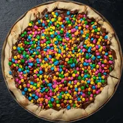Doces: Nutella Com Confete - Pizza Grande (Ingredientes: Mussarela, Nutella, Confete)