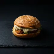 Hambúrguer: Chicken JR - Hambúrguer (Ingredientes: Pão Gourmet, Alface, Molho Especial, Hambúrguer Chicken)