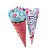 Sorvetes Kibon: CORNETTO UNICORNETTO - O Cornetto Unicórnio (ou UniCornetto) é uma edição especial da marca da Kibon (Fratelli) que se tornou um sucesso global pelo seu visual colorido e lúdico