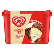Sorvetes Kibon: SORVETE CHOCOLATE + LEITE 2 LTS - A Kibon oferece o sorvete de chocolate com leite principalmente na sua linha Cremosíssimo 4 em 1 Chocoleite