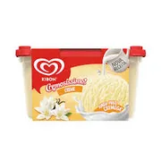 Sorvetes Kibon: CREMOSÍSSIMO CREME 1,5 LITROS - O Sorvete Kibon Cremosíssimo Creme 1,5L é um clássico da marca, reconhecido por sua textura aveludada e sabor suave de baunilha