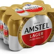 CERVEJAS: PACK DE AMSTEL 473 ML - FARDO COM 12 UNIDADES