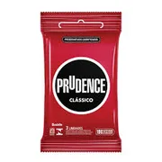 LIMPEZA: PRESERVATIVO PRUDENCE CLASSICO 3 UNIDADES - COM 3 UNIDADES
