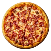 Tradicionais: bacon - Pizza Gigante (Ingredientes: Bacon, Mussarela, Orégano)