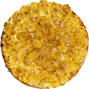 Doces: Banana Açucar e Canela - Pizza Grande (Ingredientes: Açucar, Banana, Base Muçarela, Canela)