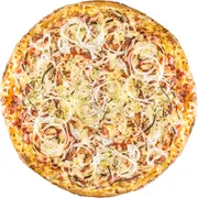 Carnes: Toscana - Pizza Pequena (Ingredientes: Mussarela, Calabresa moída, Cebola)