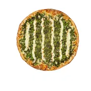 Vegetais: Brócolis - Pizza Pequena (Ingredientes: Molho, Muçarela, Brócolis, Alho Frito, Requeijão Cremoso)