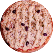 Salgadas: Palmito com Catupiry - Pizza Broto - Salgada (Ingredientes: Cebola, Catupiry, Palmito, Ervilha)