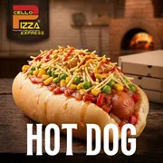 Hot Dog Salgado: Hot Dog Simples - Hot Dog (Ingredientes: Batata Palha, Ervilha, Maionese, Milho, Pão de Hot Dog, Purê de Batata, Salsicha ao Molho)