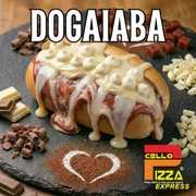 Hot Dog Doce: Dogaiaba - Hot Dog Doce (Ingredientes: Cream Cheese, Goiabada, Leite Condensado, Pão Hot Dog)