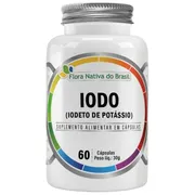 Suplementos & Fitoterápicos: Iodo 500mg 60 caps Flora Nativa do Brasil - Fundamental para a produção de hormônios da tireoide, auxiliando o metabolismo e o crescimento.