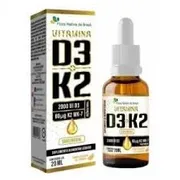 Suplementos & Fitoterápicos: Vitamina D3 2000UI + K2 80µg 20ml Flora Nativa - Vitamina D3 melhora a absorção de cálcio e fortalece ossos, músculos e imunidade.Vitamina K2 direciona o cálcio para os ossos e evita acúmulo nas artérias, protegendo o coração.