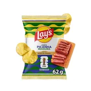 Salgadinhos: Lays Picanha Brasileir 62g)