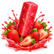 Gelos Sabores: Gelo Ice Drink - Morango - Gelo Saquinho Sabor Morango 200ml
