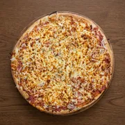 Tradicionais: Toscana - Pizza Grande (Ingredientes: Cebola, Molho, Tomate, Azeitona, Calabresa Ralada, Muçarela, Orégano)