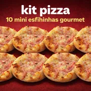 Combos mini: Kit Pizza - 10 mini esfihinhas de pizza