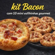 Combos mini: Kit Bacon - 10 mini esfihinhas de bacon