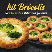 Combos mini: Kit Brócolis - 10 mini esfihinhas de brócolis