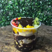 Salada de Fruta: Salada ChocoMix Trufa 500ml - Copo de Salada de Frutas (Ingredientes: Chocolate ao Leite Meio Amargo, Mínimo 5 opções de frutas)