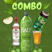 Combo: Combo sminorff Energético Maçã Verde - Combo (Ingredientes: 01 Energético, 04 Gelos, 02 Copão, 1 sminoorf)