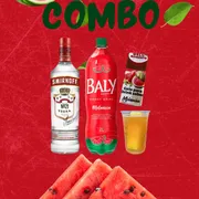 Combo: Combo Vodka Smirnoff Energético Melancia - Combo (Ingredientes: 01 Vodka, 01 Energético, 04 Gelos, 02 Copão)